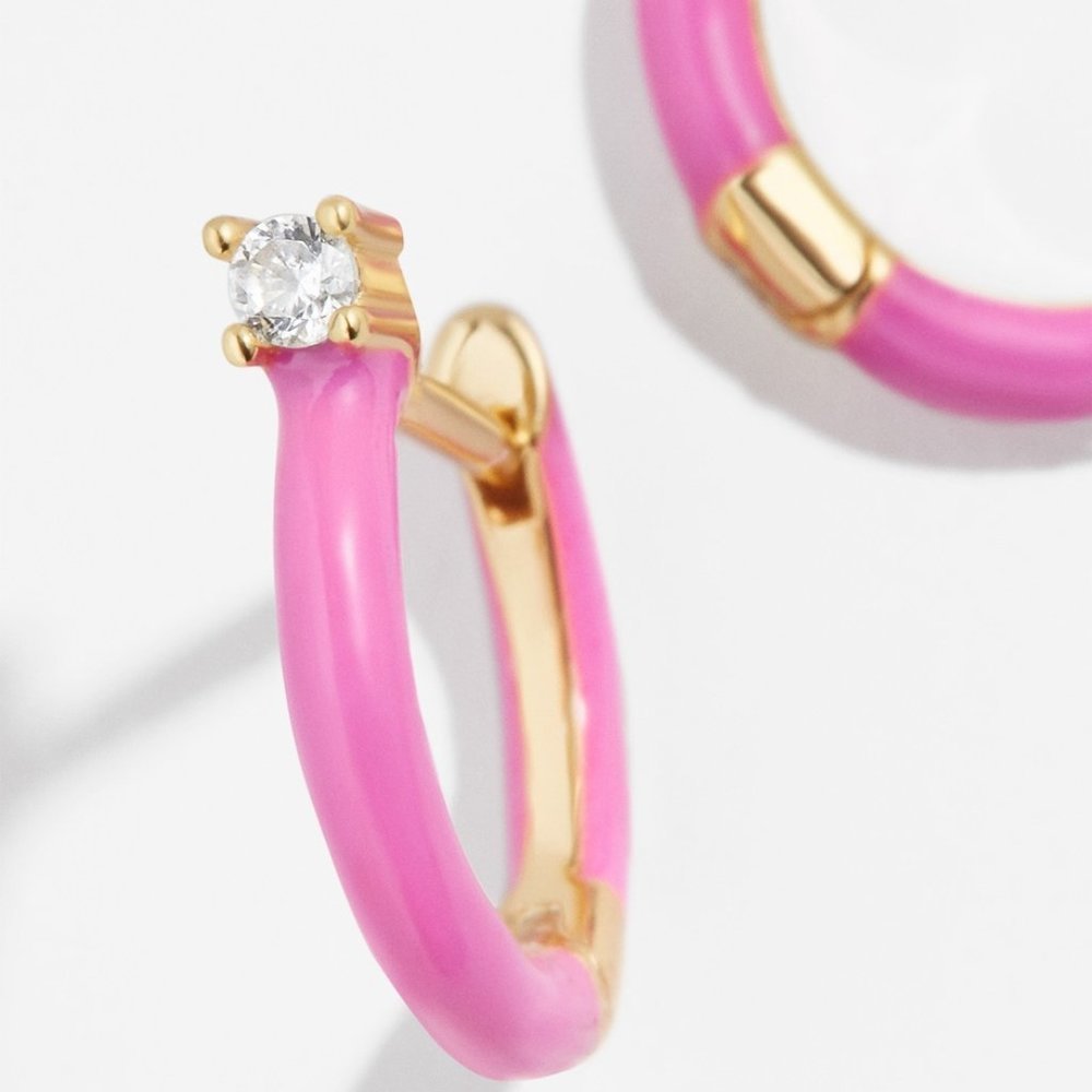 MABEL Hoop Crystal Huggies - Picture 5 of 8